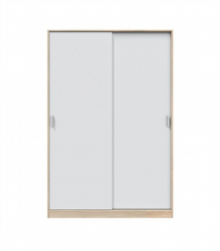 Armario 120x200x50cm Puertas Correderas. Blanco y