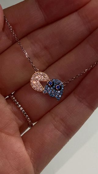 Collar Plata 925 Pac-Man