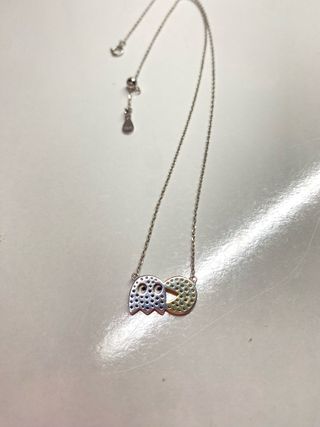Collar Plata 925 Pac-Man