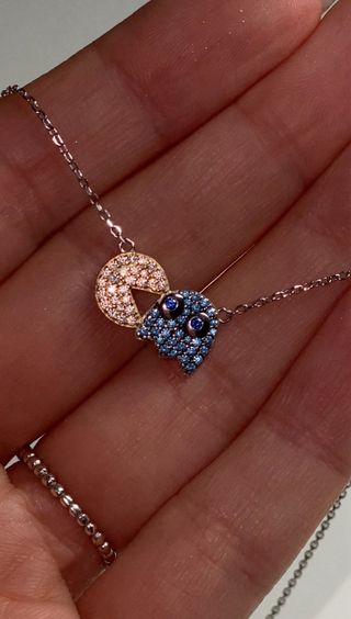 Collar Plata 925 Pac-Man