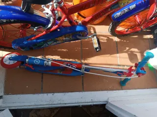 Bicicleta Infantil Spiderman Roja