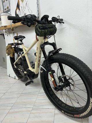 Bicicleta Eléctrica Fat Bike Beige