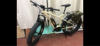 Bicicleta Eléctrica Fat Bike Beige