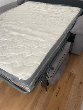 Sofá Cama Gris 140x190 Sistema Italiano
