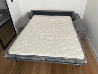 Sofá Cama Gris 140x190 Sistema Italiano
