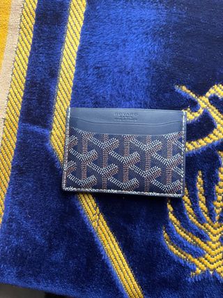 Tarjetero Goyard Saint Sulpice Azul Marino