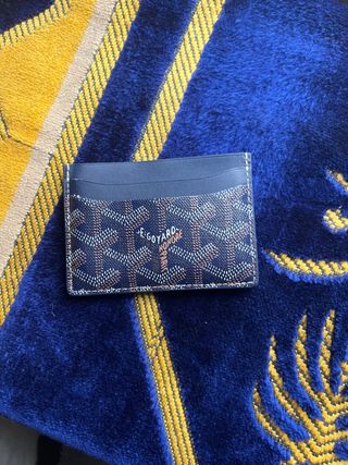 Tarjetero Goyard Saint Sulpice Azul Marino