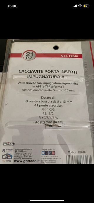 Kit Cacciaviti T KOMBO 21pz