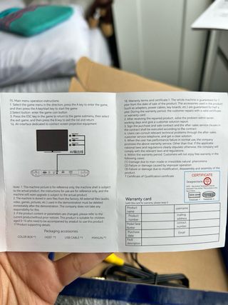 Consola Portátil X9 Negra y Blanca