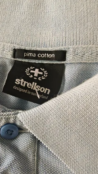 Polo Strellson Azul Pima Cotton