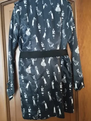 Trench coat donna stampa figure