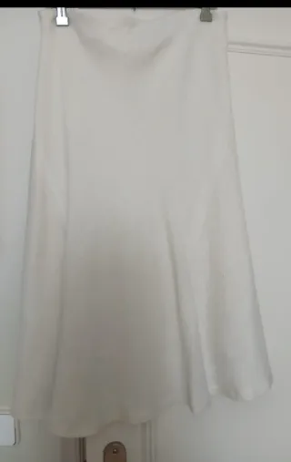 Falda Zara Blanca Talla 38