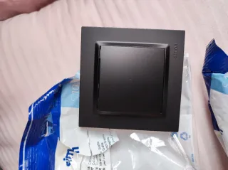 Interruptor Simon S10 Negro 4 unidades