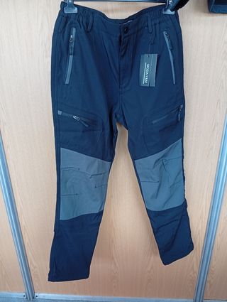 Pantalones MODA Y&M Negro y Gris