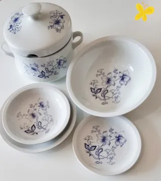 Elegante set in porcellana Bavaria 16 pezzi