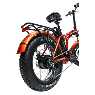 Bicicleta eléctrica plegable Fatbike Emotorad naranja