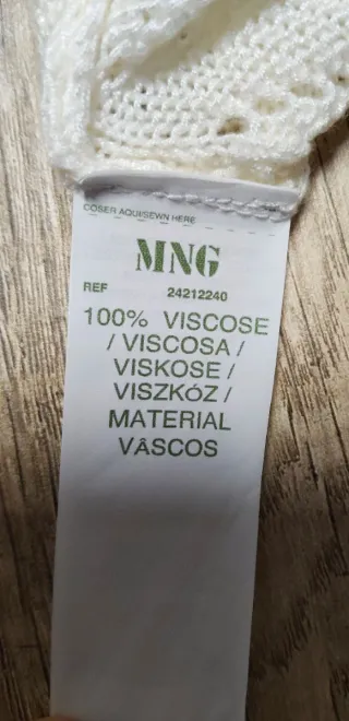 Cárdigan manga corta blanco