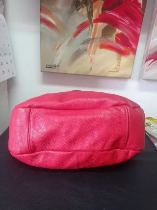 Bolso Hobo Piel Rojo
