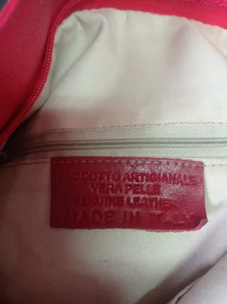 Bolso Hobo Piel Rojo