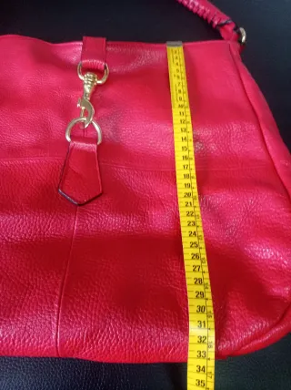 Bolso Hobo Piel Rojo
