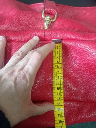 Bolso Hobo Piel Rojo