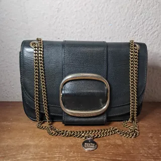 Bolso See By Chloé Negro con Cadena Dorada