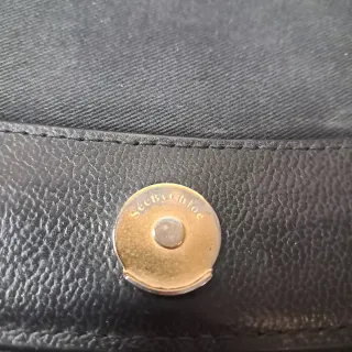 Bolso See By Chloé Negro con Cadena Dorada