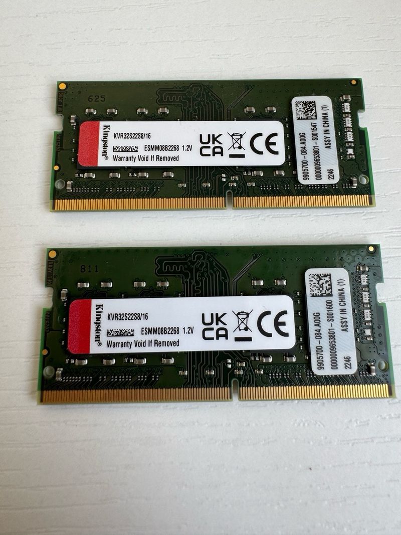 Kingston 32GB DDR4 3200 SO-DIM KVR32S22S8/16 afbeelding 2