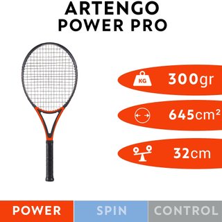 Raqueta de tenis adulto Artengo TR990 Power PRO (300 gr)