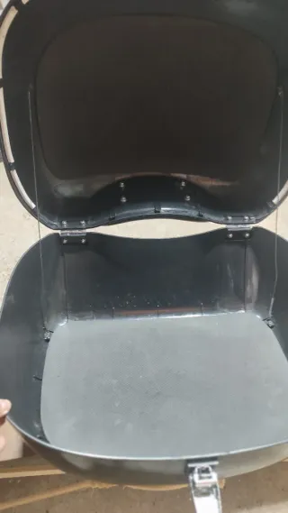 Cofre Moto 50L Negro/Blanco Touring