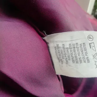 Cazadora cuero mujer talla  M color  burdeos