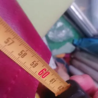 Cazadora cuero mujer talla  M color  burdeos