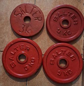 PESAS 4 DISCOS SALTER DE 3KG DE 30MM