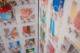 Biombo Decoración Postales Boda