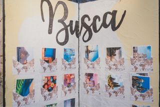 Biombo Decoración Postales Boda