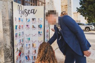 Biombo Decoración Postales Boda