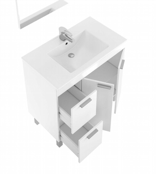 Mueble de Baño, Lavabo y Espejo 2 Puertas y 2 Caj