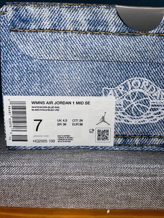 Air Jordan 1 Azul y Blanco Nuevas