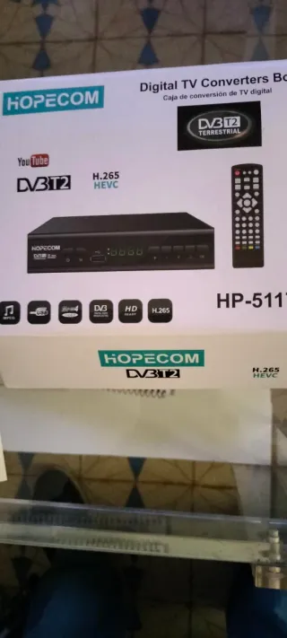 Conversor TDT HOPECOM HP-51170 H.265 HEVC