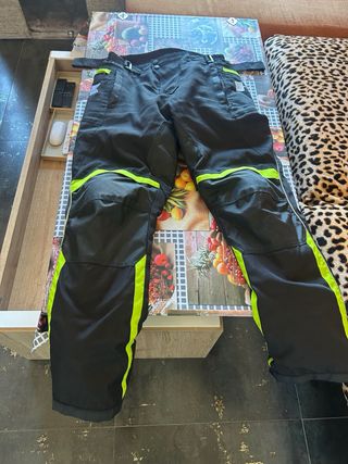 Pantalón Moto Cordura Kawasaki Negro/Verde
