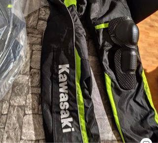 Pantalón Moto Cordura Kawasaki Negro/Verde