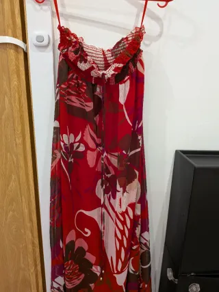 Vestido largo estampado floral