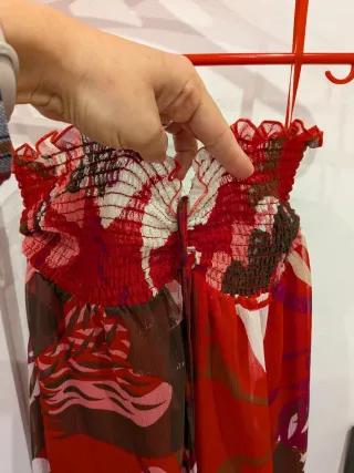 Vestido largo estampado floral