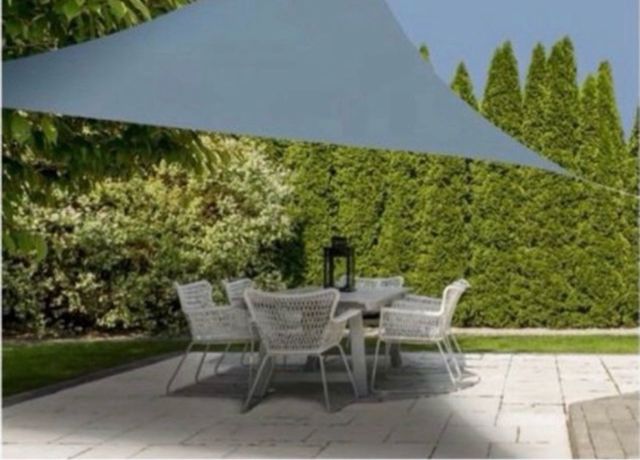 Toldo vela triangular azul 3.60m