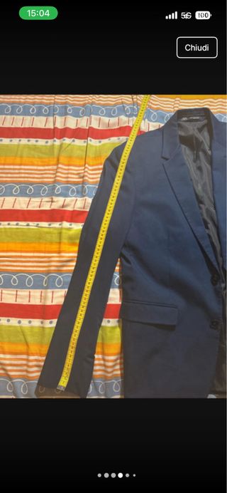 Abito blu royal Zara.