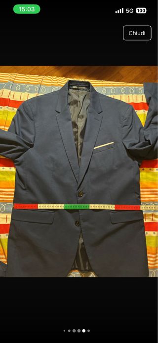 Abito blu royal Zara.