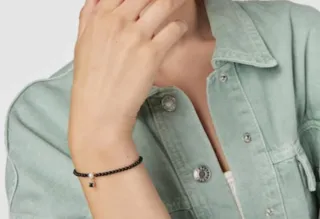 Pulsera Tous Ónix Perla Oso Dorado