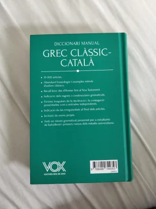 Diccionari manual grec clàssic-català