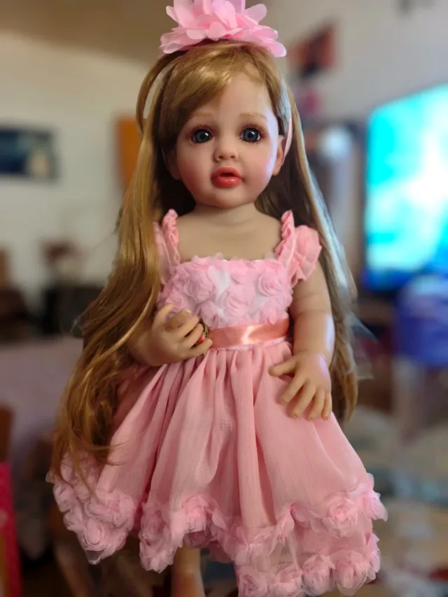 Muñeca Reborn Princesa Silicona Cuerpo Entero 55cm