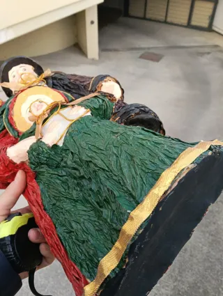 Statua in cartapesta famiglia